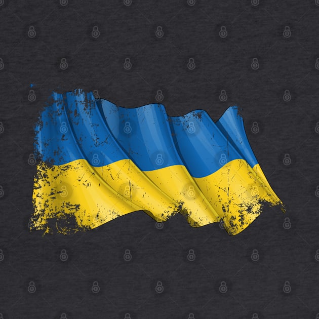 SLAVA UKRAINI GRUNGE FLAG by spicoli13